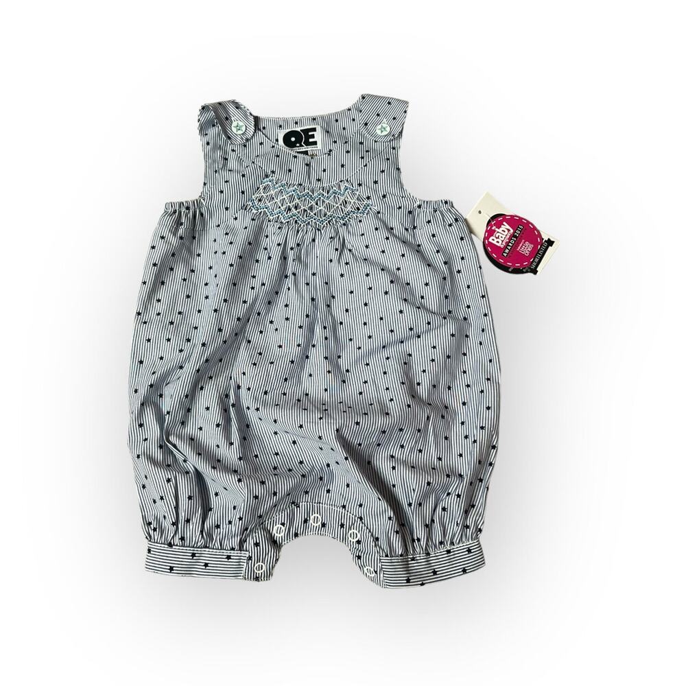 Question Everything QE Smocked Shortie Romper